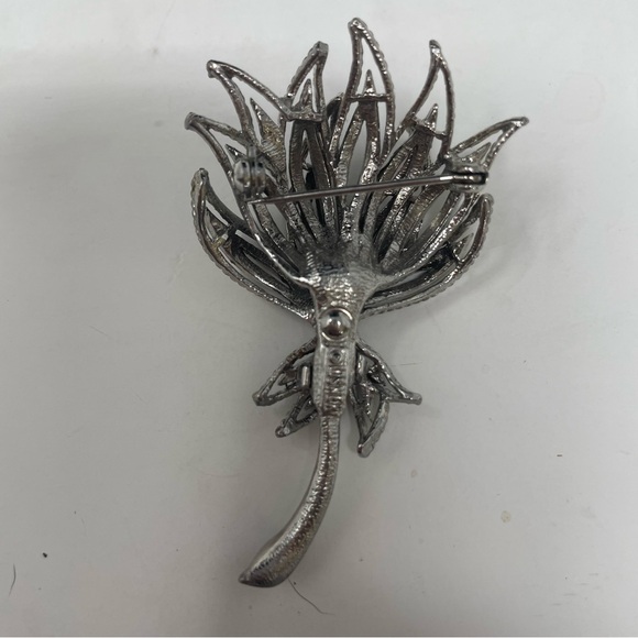 LISNER Silver Tone Wheat Design Brooch - Picture 2 of 4